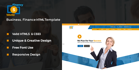 Financy World | Finance HTML Template