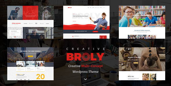 Product preview supplied for Broly - Creative Multi-Concept WordPress Theme