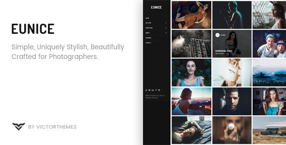 Preview image for Eunice - Photography Portfolio WordPress Theme