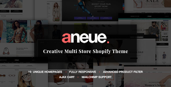 Aneue - Creative Multi-stores Shopify Theme product preview