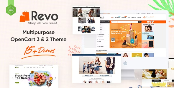 Revo - Drag & Drop Multipurpose OpenCart 3 & 2.3 Theme with 15 Layouts Ready product preview