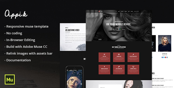 Appik - Responsive App muse Template
