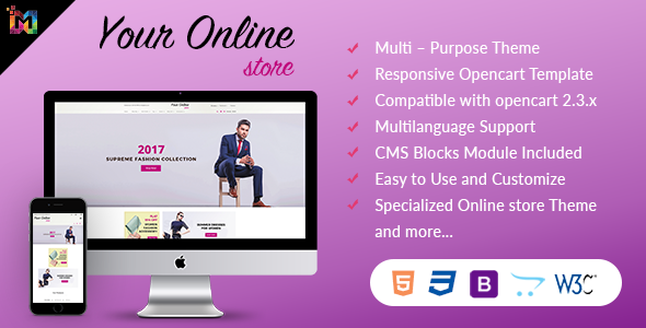 Responsive OpenCart eCommerce Theme - Fashion