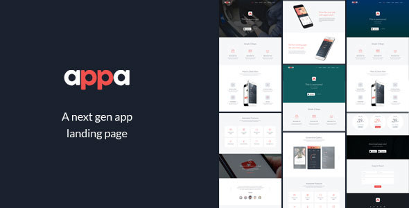 Preview image for Appa - A Next Gen App Landing Page