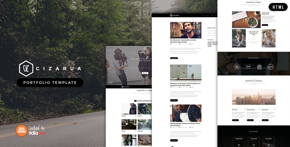 Preview image for Cizarua - Responsive One Page Portfolio HTML Template