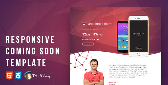 Preview image for Responsive Coming Soon Template