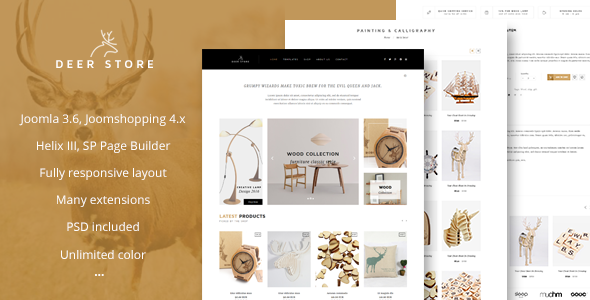 Preview image for DeerStore - eCommerce Joomla Template
