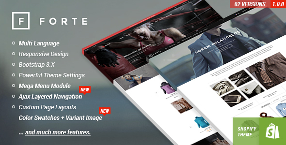 FORTE - Responsive Shopify Template product preview