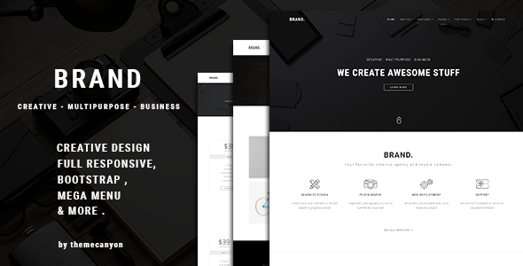 Product preview supplied for Brand. -  Creative Template for Professionals