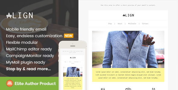 Align, Minimaist Fashion Email + Builder Access