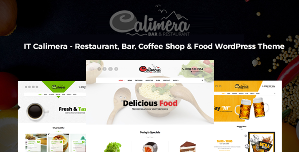 Calimera - Multiple Restaurant & Bistro WordPress Theme listing image