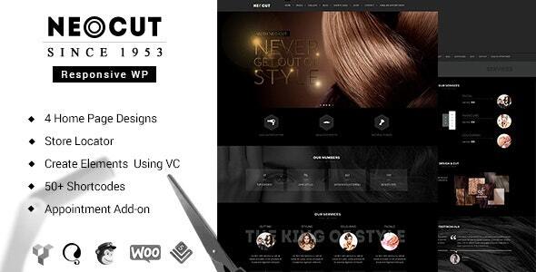 Neo | Barber Shop WordPress Theme product preview