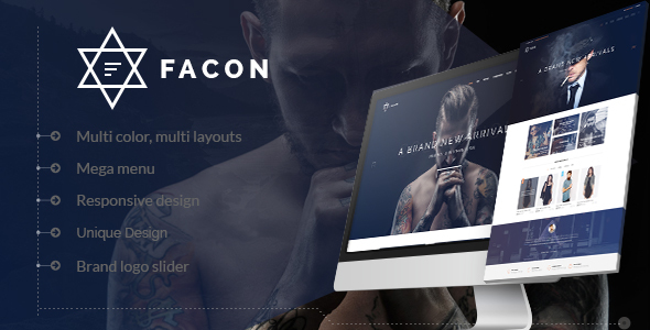 Preview image for Facon  - Fashion Shop HTML Template