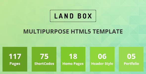Product preview supplied for Landbox - Multipurpose Responsive HTML Template