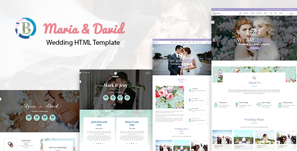 Preview image for Bride - Wedding Responsive HTML Template
