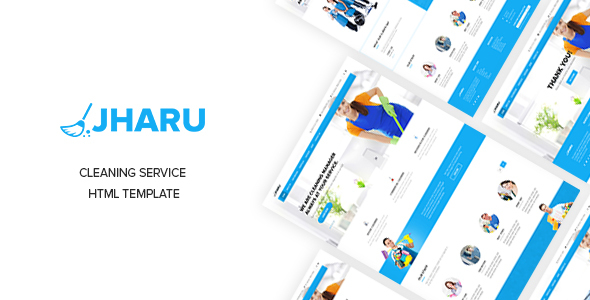 Product preview supplied for Jharu - Cleaning & Plumbing Service Responsive Template