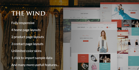 The Wind - Responsive Prestashop Theme product preview