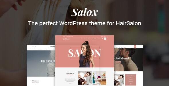Salox - Hair Salon WordPress Theme product preview