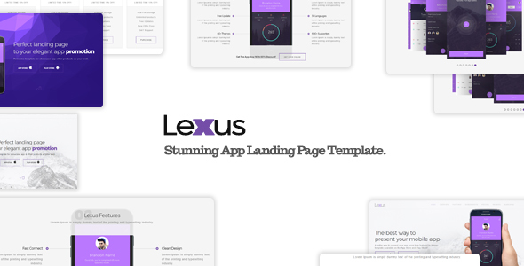 Lexus Responsive App Landing Page