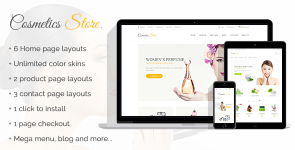 Cosmetics Store - Specific Prestashop Theme for cosmetics, Health and Beauty Stores product preview