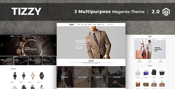 Tizzy - Multipurpose Responsive Magento2 Theme | Fashion | Watch | Cosmetic & Bag