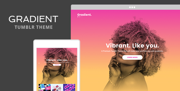 Gradient Tumblr Theme