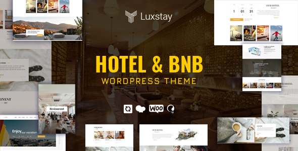 Product preview supplied for LuxStay - Hotel & BnB WordPress Theme