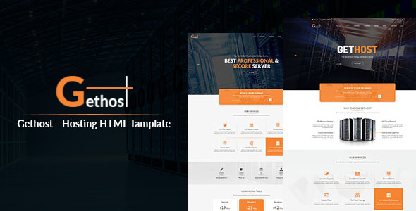 Gethost - Hosting Responsive HTML Template listing image