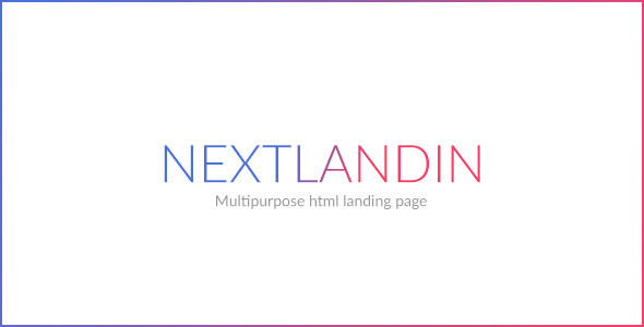NEXT - MULTIPURPOSE LANDING PAGE
