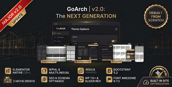 GoArch - Architecture & Interior Design WordPress Theme