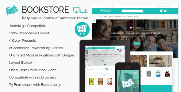 Bookstore - Responsive Joomla eCommerce Theme