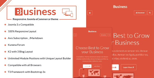 Business - Responsive Joomla Template product preview