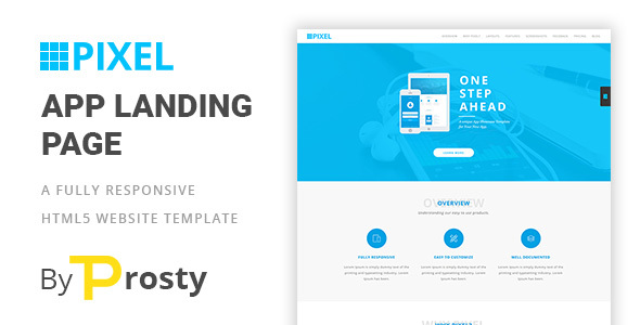 PIXEL - HTML5 App Langing Page
