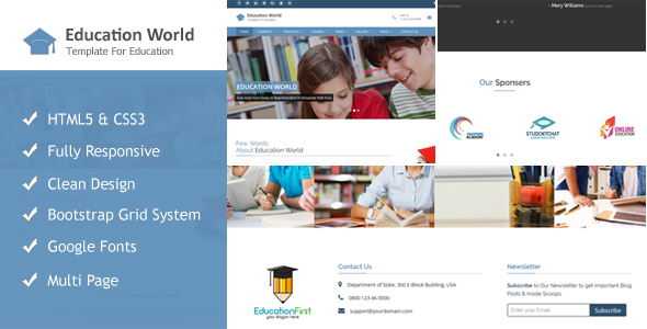 Education World Responsive Html Template