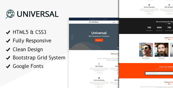 Universal SEO - HTML Template for SEO