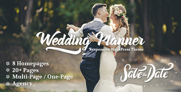 Wedding Planner - Responsive WordPress Theme product preview