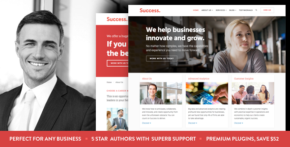 Success - Business and Professional Services WordPress Theme listing image