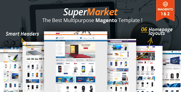 Product preview supplied for Supermarket Responsive Magento 2 Theme | RTL supported