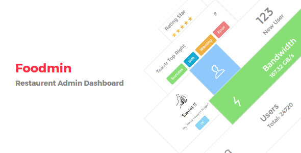 Foodmin - Restaurant Admin Dashboard product preview