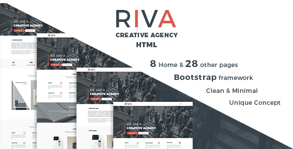 RIVA - Creative Agency and Portfolio HTML5 Template listing image
