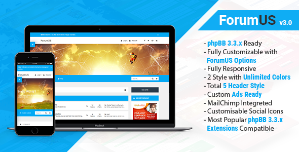 ForumUS | Multipurpose Responsive phpBB 3.3.x Style / Theme