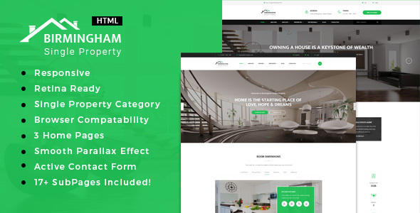 Brimingham | Real Estate Single Property HTML5 Template