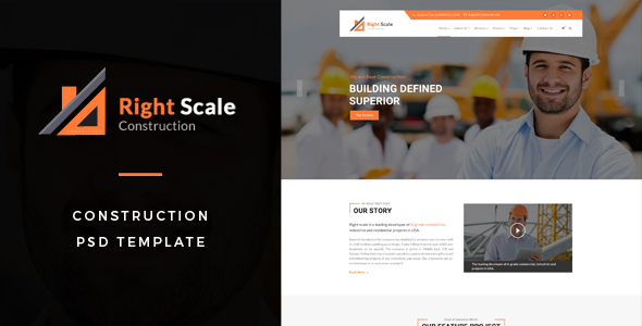 Preview image for Rightscale : Construction PSD Template
