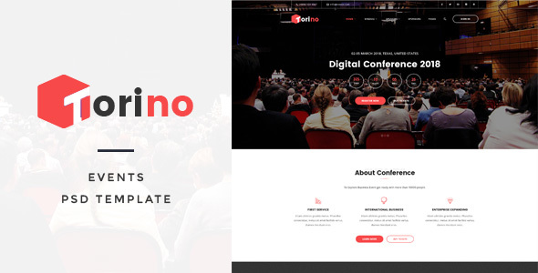 Torino - Events PSD Template