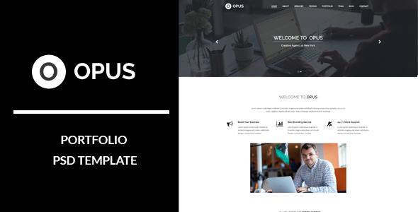 Opus : Portfolio PSD Template