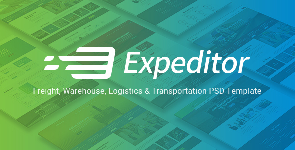 Expeditor - Logistics & Transportation PSD Template