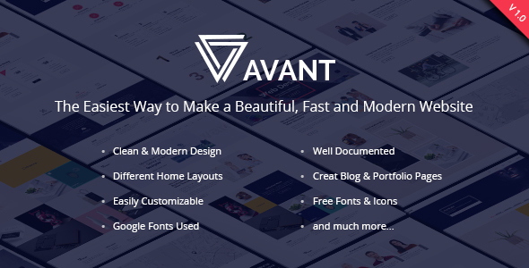 Avant - Creative & Multipurpose