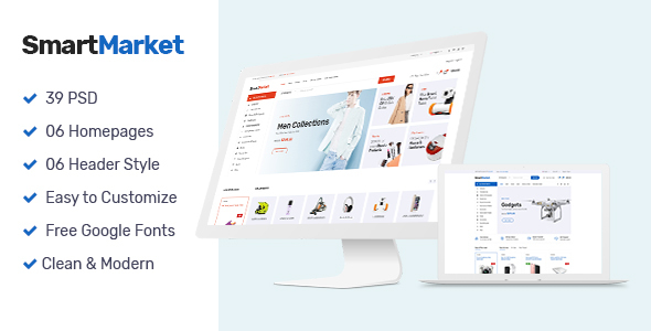 SmartMarket | Multipurpose Electronics eCommerce PSD