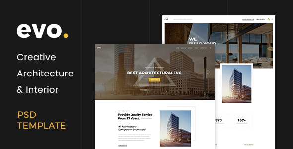 EVO - Creative Architecture & Interior PSD Template