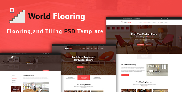 World Flooring - Flooring & Tiles PSD Template